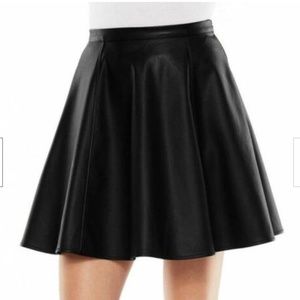 NWT LC Lauren Conrad faux leather skater skirt